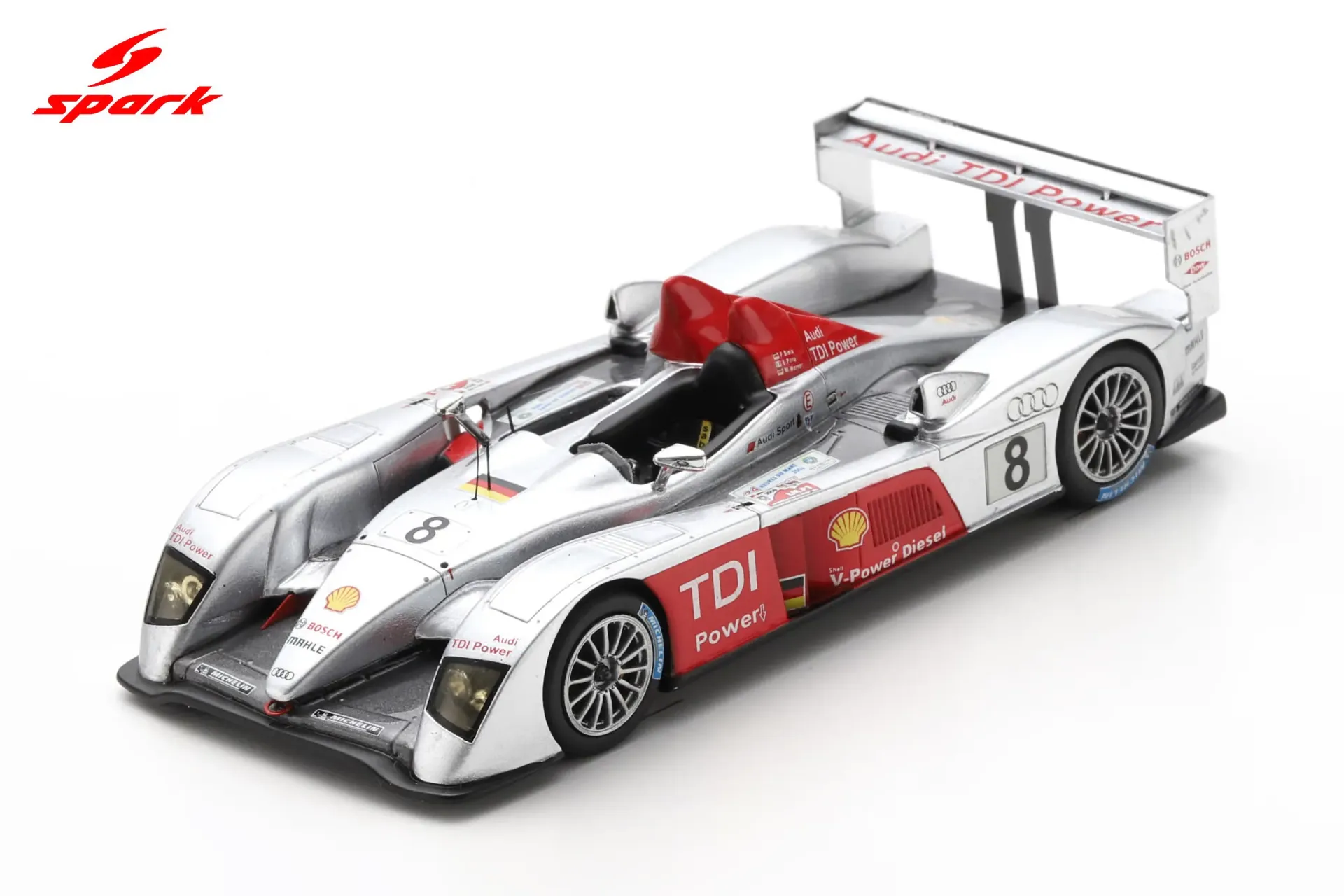 [SPK 43LM08] Spark : Audi R10 TDI n°8 Winner Le Mans 2006 Biela-Pirro-Werner (1/43)