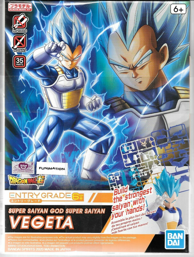 Bandai : Dragon Ball Super Saiyan God Super Saiyan Vegeta │ Figure-Rise Standard