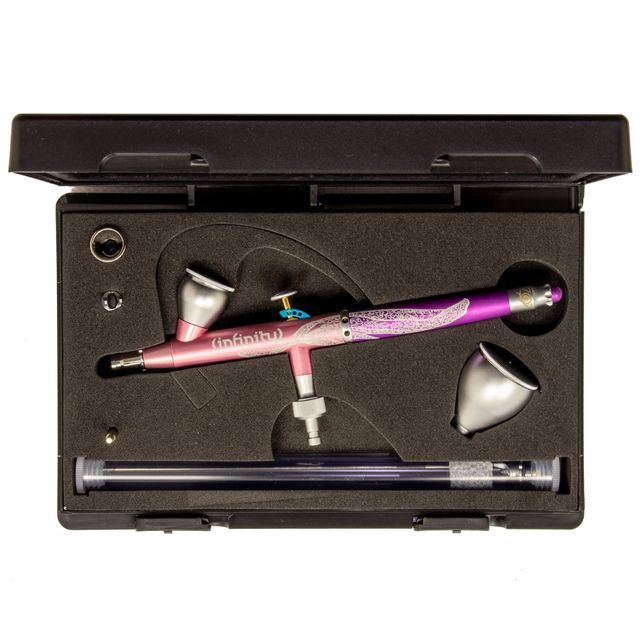 Harder & Steenbeck : Aérographe Kyiv Infinity Light 2 in 1 │Aiguille et Nozzle 0.2-0.4mm │Godet 2-5ml