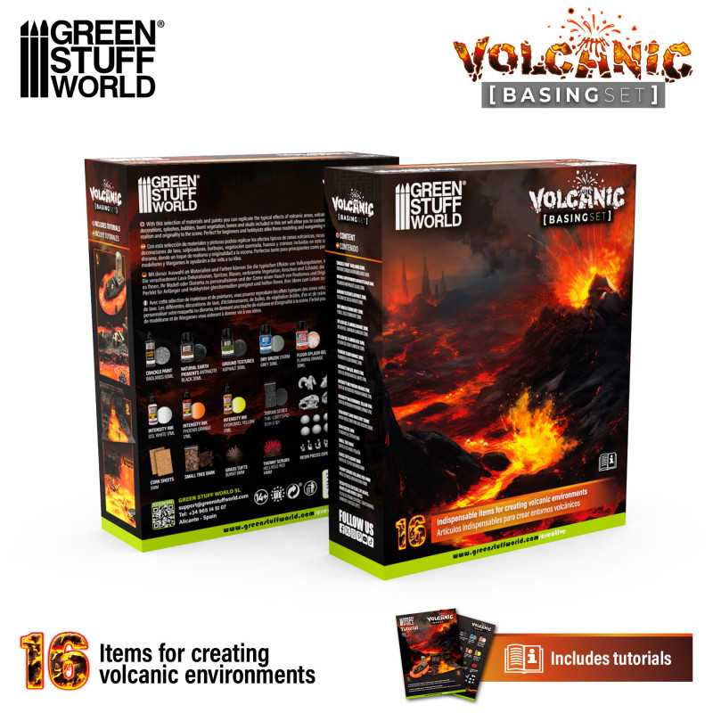 [GSW 11643] Green Stuff : Set de Soclage "Volcanic" │ Basing Set