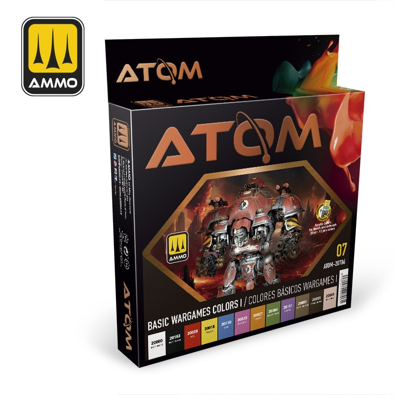 MIG Atom : Set Acrylique - Basic Wargames Colors │ Pack #7