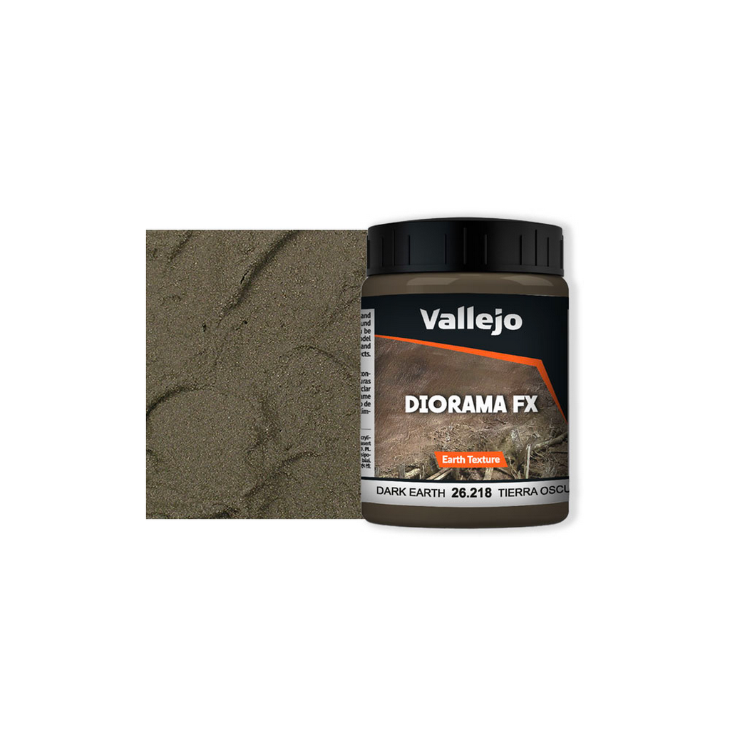 [VAL 26.218] Vallejo : Dark Earth - 200ml │ Texture - Diorama FX
