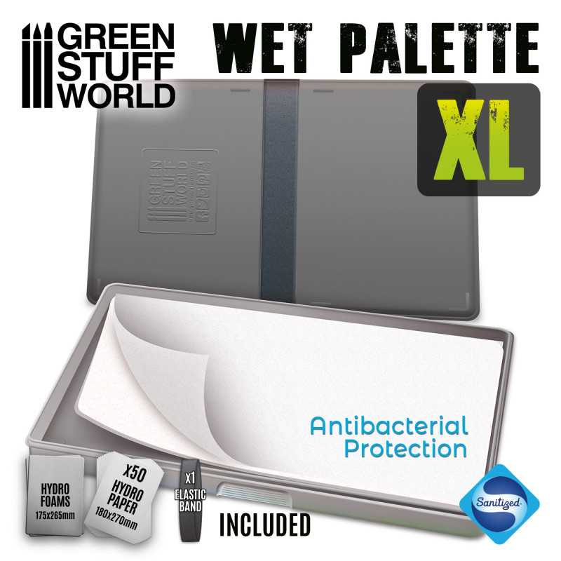 Green Stuff World : Palette Humide XL (190x280mm) │ Peinture Acrylique & Modélisme