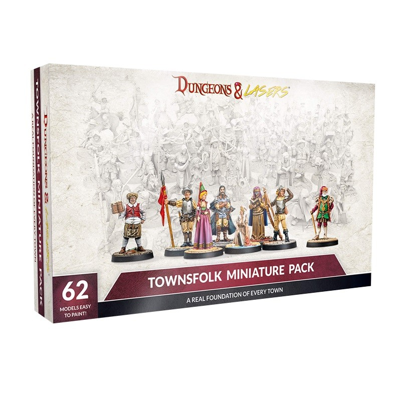 Dungeon & Lasers : Townsfolk Miniature Pack │ Dungeons & Dragons 5E Compatible