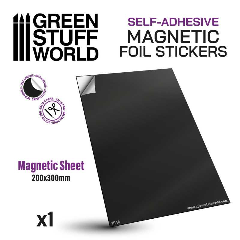 Green Stuff : Feuille Magnétique AUTO ADHESIF (1pcs)