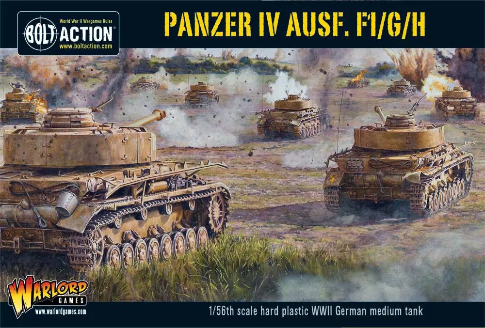[WLG 402012010] Bolt Action : German Medium Tank Panzer IV Ausf. F1/G.H │ Early - Mid - Late