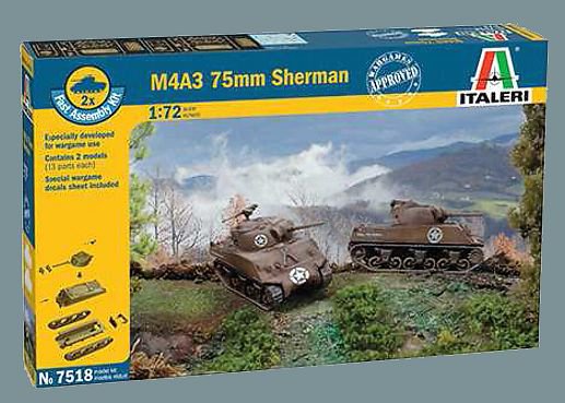 Italeri : M4A3 75mm Sherman • World War II Serie