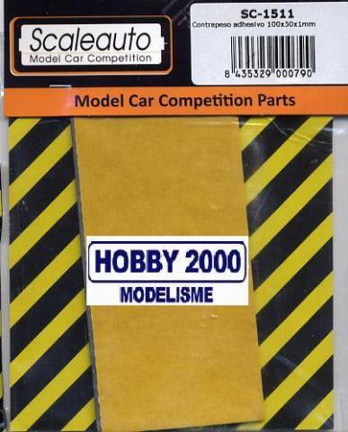 [SCT SC-1511] Scaleauto : Plomb 100x50x1mm