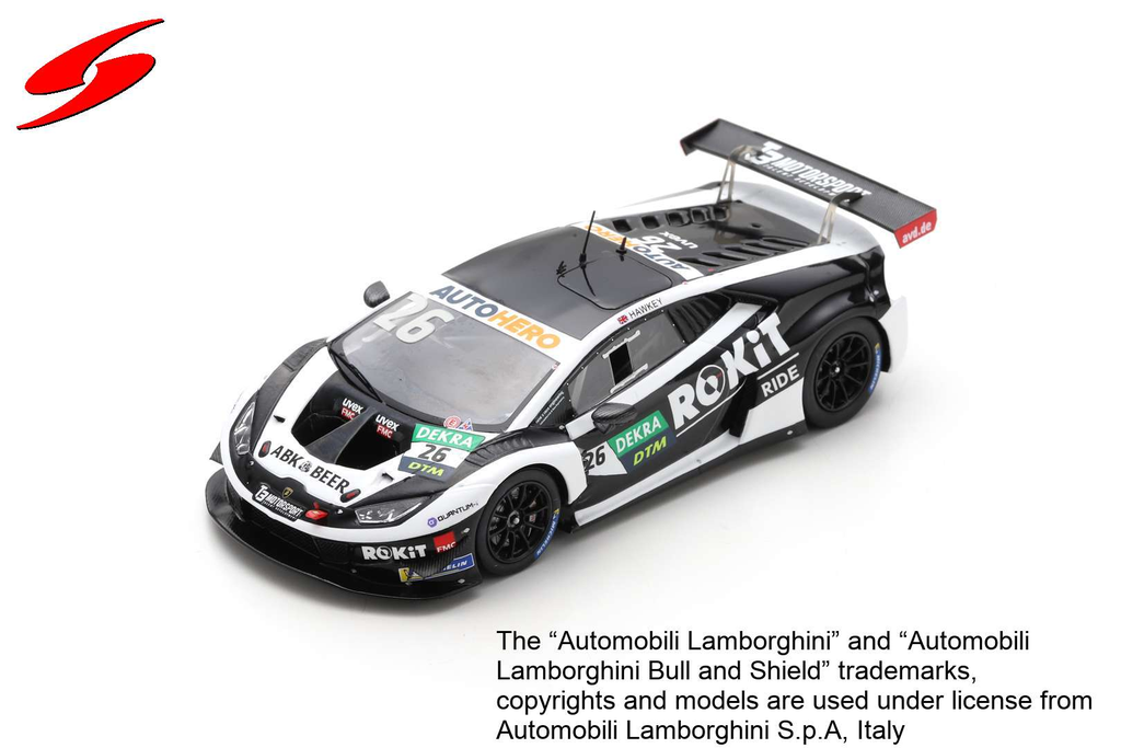 Spark : LAMBORGHINI HURACÁN GT3 EVO │NO.26 T3 MOTORSPORT DTM 2021 ESMEE HAWKEY LIMITED 300 [1/43]
