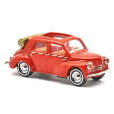 Busch : Renault 4CV Cabriolet │ Rouge