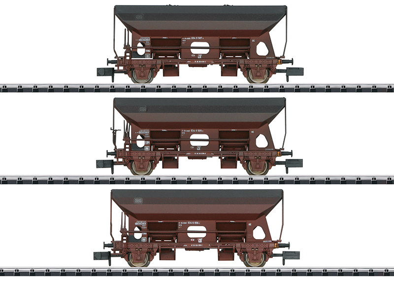 Minitrix : 3 Wagons Fcs090 transport de charbons