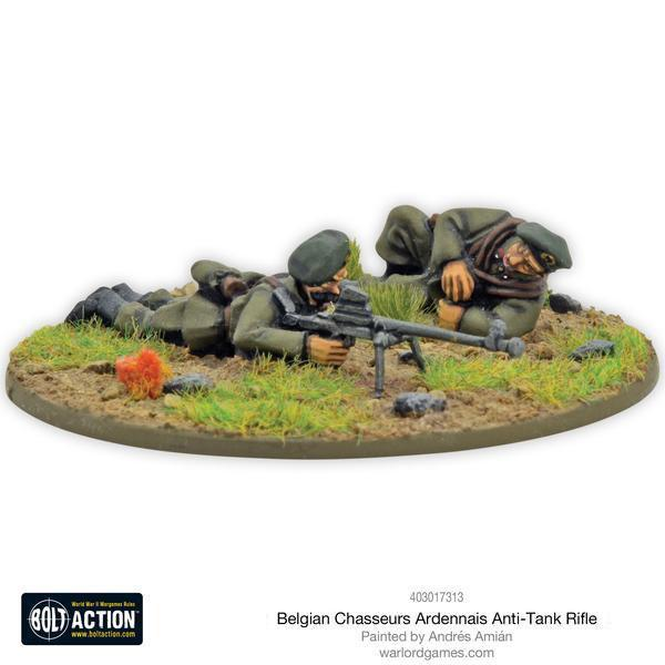 Bolt Action : Belgian Chasseurs Ardennais Anti-Tank Rifle team