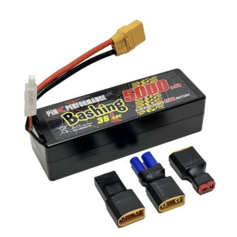 [PPF PP3-3S5000-M] Pink Performance : Accu Bashing Lipo 11.1V (3S) 5000mah 50C (Multi Plug)