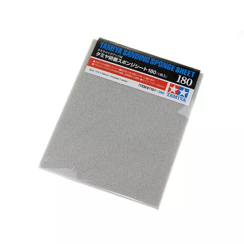Tamiya : Eponge abrasive "Grain 180" (1pcs)