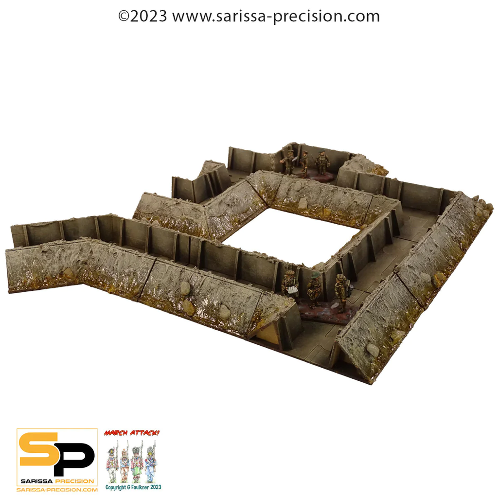 [SAP N460B] Sarissa Precision : Système de tranchées modulaires │ 28mm