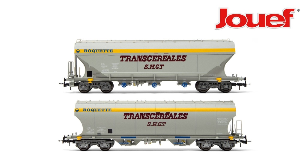 Jouef : Wagons trémies à céréales Transcéréales S.H.G.T. Roquette Sncf