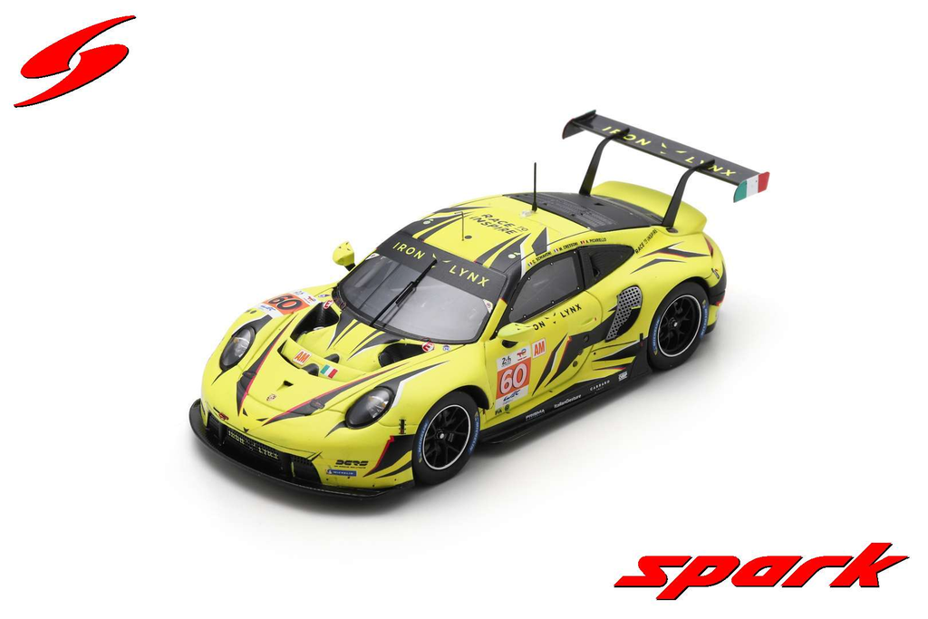 Spark : Porsche 911 RSR - 19 │ #60 IRON LYNX Le Mans 24H 2023 - C. Schiavoni - M. Cressoni - A. Picariello [1/43]