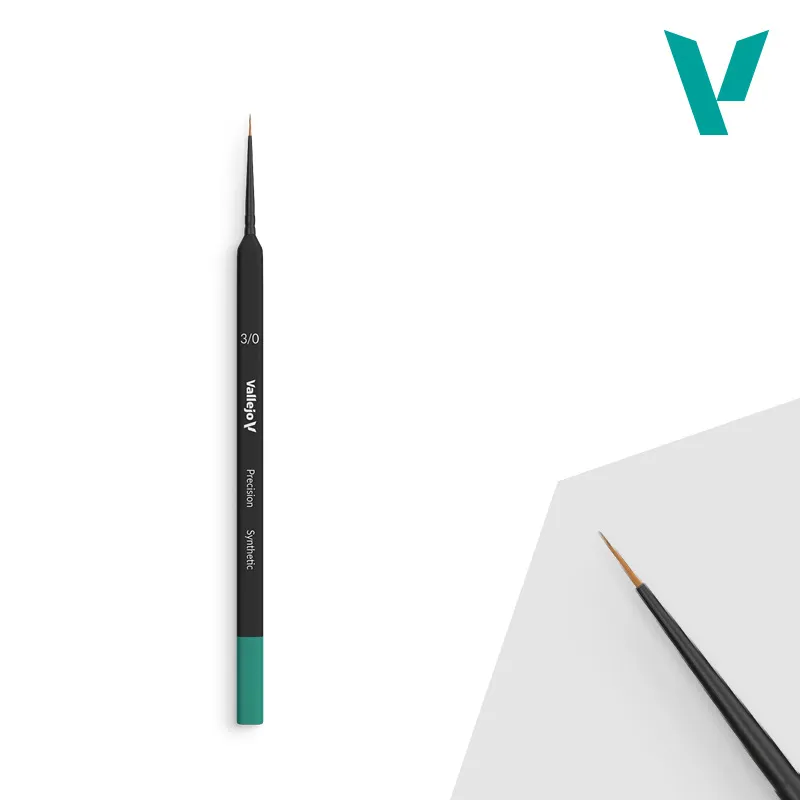 [VAL B03030] Vallejo: Precision Synthetisch Rond Penseel - Maat 3/0 │ Ref. B03030