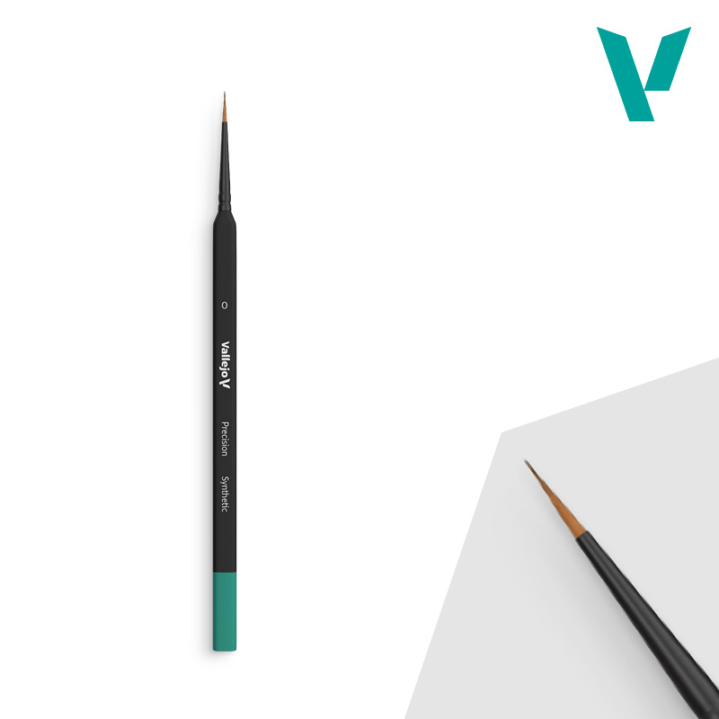 [VAL B03000] Vallejo Tools: Precision Synthetisch Rond Penseel - Maat 0 │ Ref. B03000