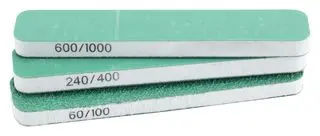 [MCF PAB1000] Modelcraft : Set de 3 Limes de Ponçage FlexiSander Double Grain (90x19x6mm) │ Réf. PAB1000