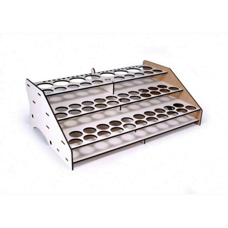 Vallejo : Stand Peinture Front Module 52x17ml - 8 x 35 ou 60 ml - 22 pinceaux