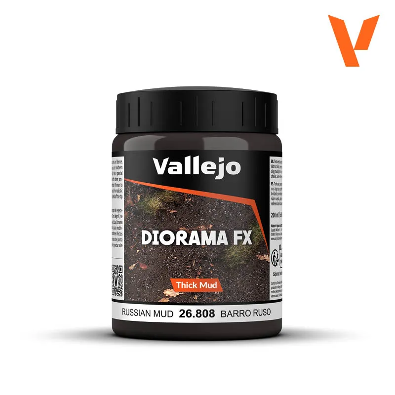 [VAL 26.808] Vallejo Weathering Effects: Russian Mud (Diorama Mud Effect) (200ml) │ Ref. 26.808