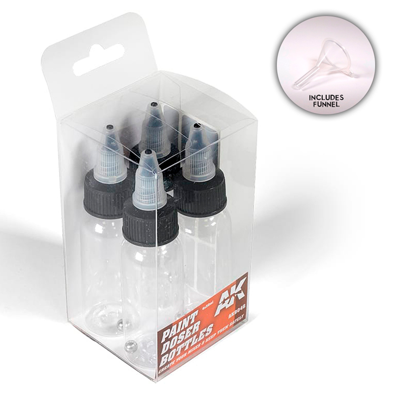 [AK AK9046] Ak : Lege doseerfles (30ml) (4 stuks)