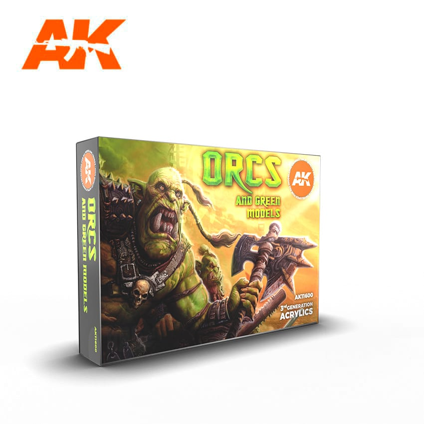 [AK AK11600] Ak : Orcs and Green Models (6pcs) │ 3rd Generation Acrylics