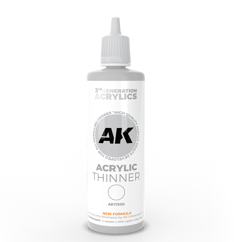[AK AK11500] AK Interactive: 3e Generatie Acryl Verdunner / 3GEN Thinner (100ml) │ Ref. AK11500