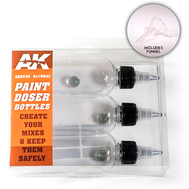 [AK AK9048] AK : Lege doseerfles (100 ml) (3 stuks)