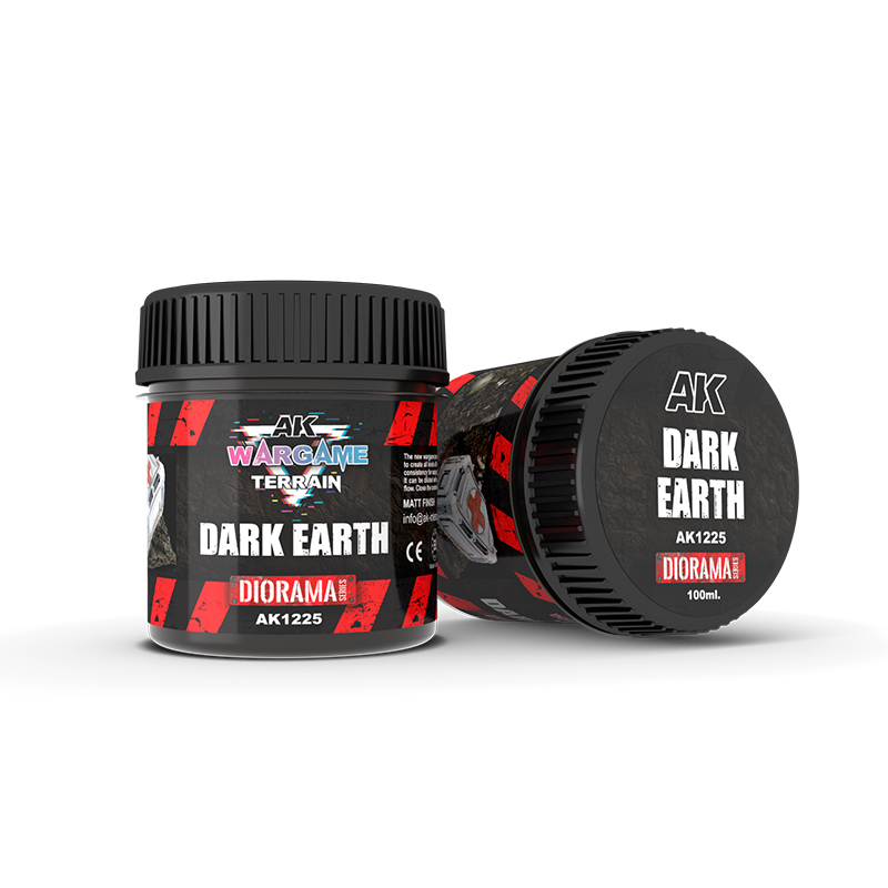 [AK AK1225] AK : Wargame Terrain "Dark Earth" (100ml) │ Diorama Series