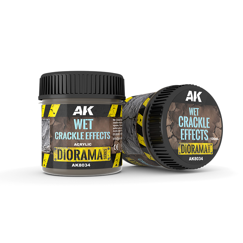 [AK AK8034] AK : Wet Carckle Effects (100ml) │ Diorama Series