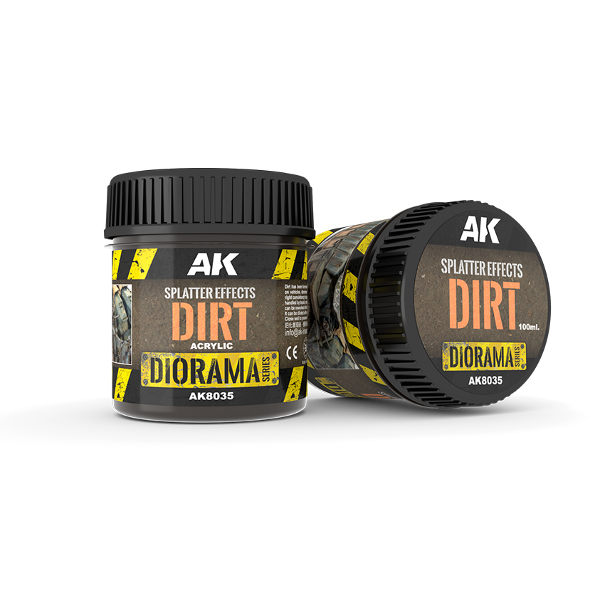 [AK AK8035] AK : Splatter effects Dirt (100ml) │ Diorama Series