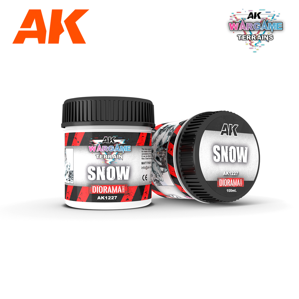[AK AK1227] Ak : Wargame Terrain "Snow" (100ml) │ Diorama Series