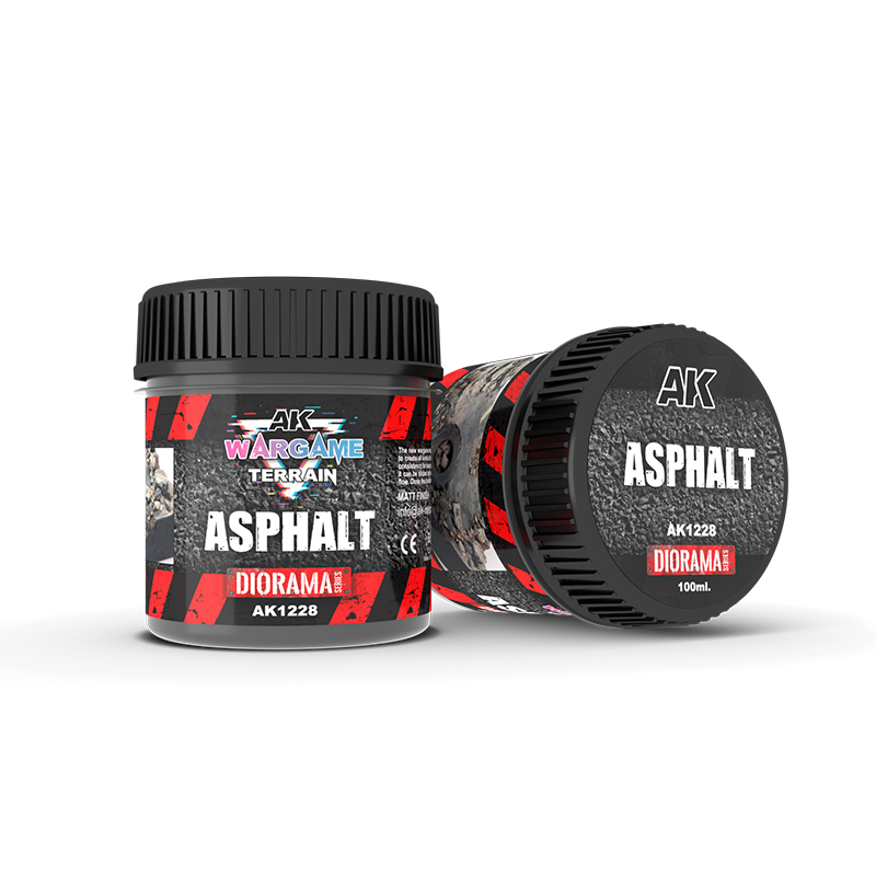 [AK AK1228] AK : Wargame Terrain "Asphalt" (100ml) │ Diorama Series