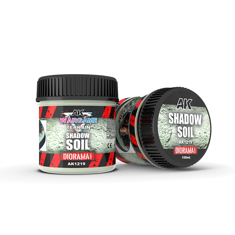 [AK AK1219] Ak : Wargame Terrain "Shadow Soil" (100ml) │ Diorama Series