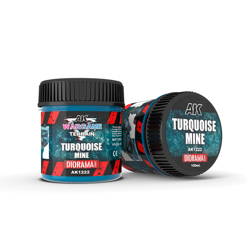 [AK AK1222] AK : Turquoise mine (100ml) │ Wargames terrain - Diorama Series