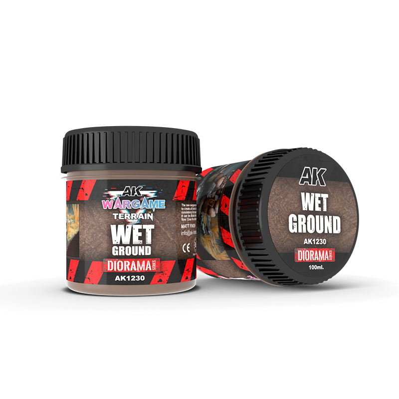 AK : Wargame Terrain "Wet Ground" (100ml) │ Diorama Series