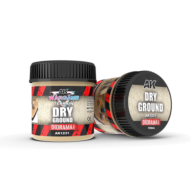 [AK AK1231] AK : Wargame Terrain "Dry Ground" (100ml) │ Diorama Series