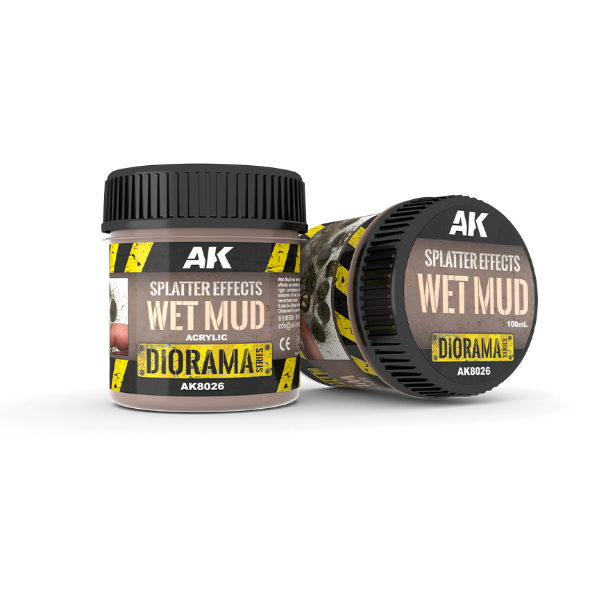 [AK AK8026] AK : Splatter effects Wet Mud (100ml) │ Diorama Series