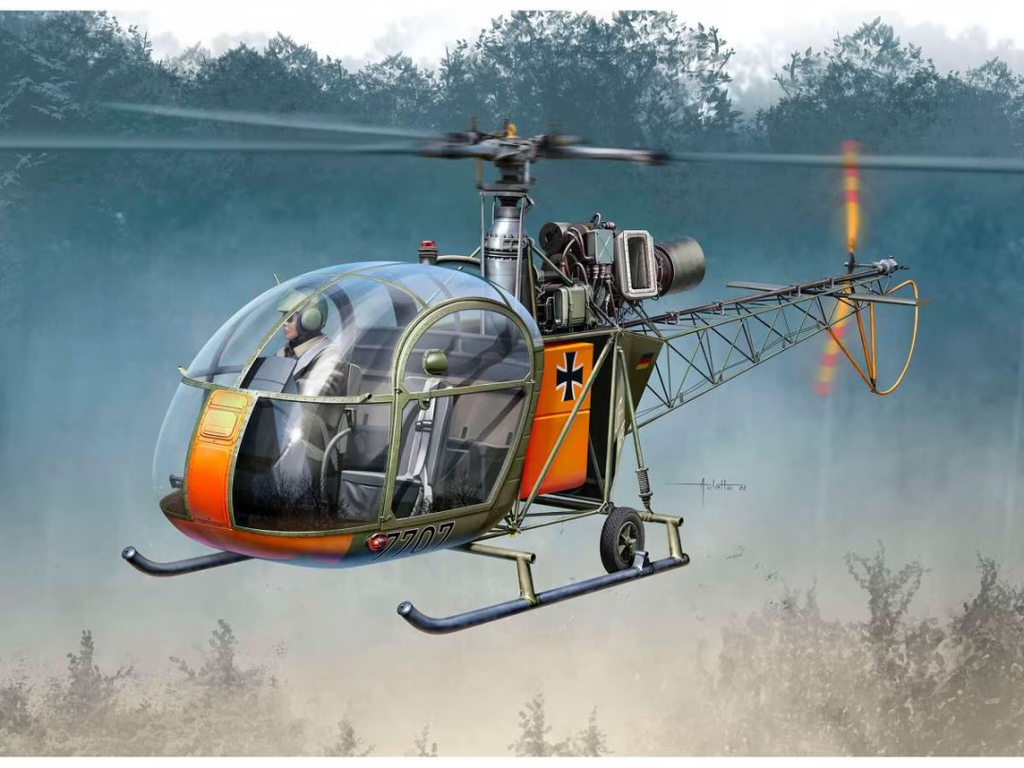 [REV 03804] Revell : Alouette II │ Avec Kit de démarrage