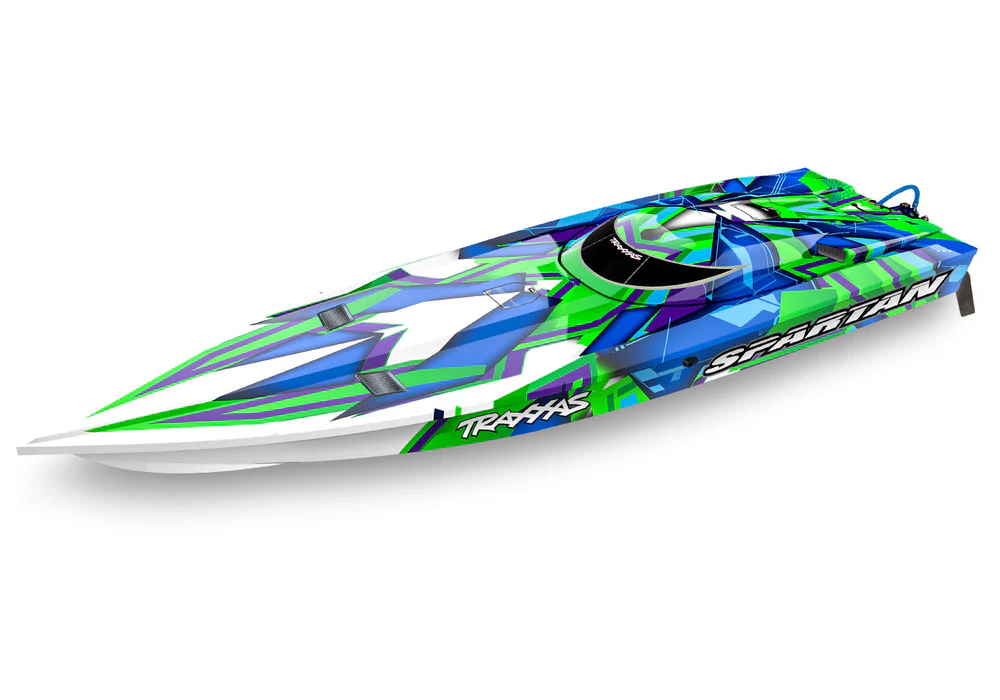 [TAX 57076-4-GRN] Traxxas : Spartan TQi TSM (Vert)