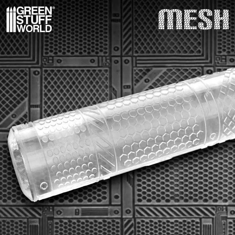 [GSW 1421] Green Stuff : Rouleau à Texturer "Mesh"