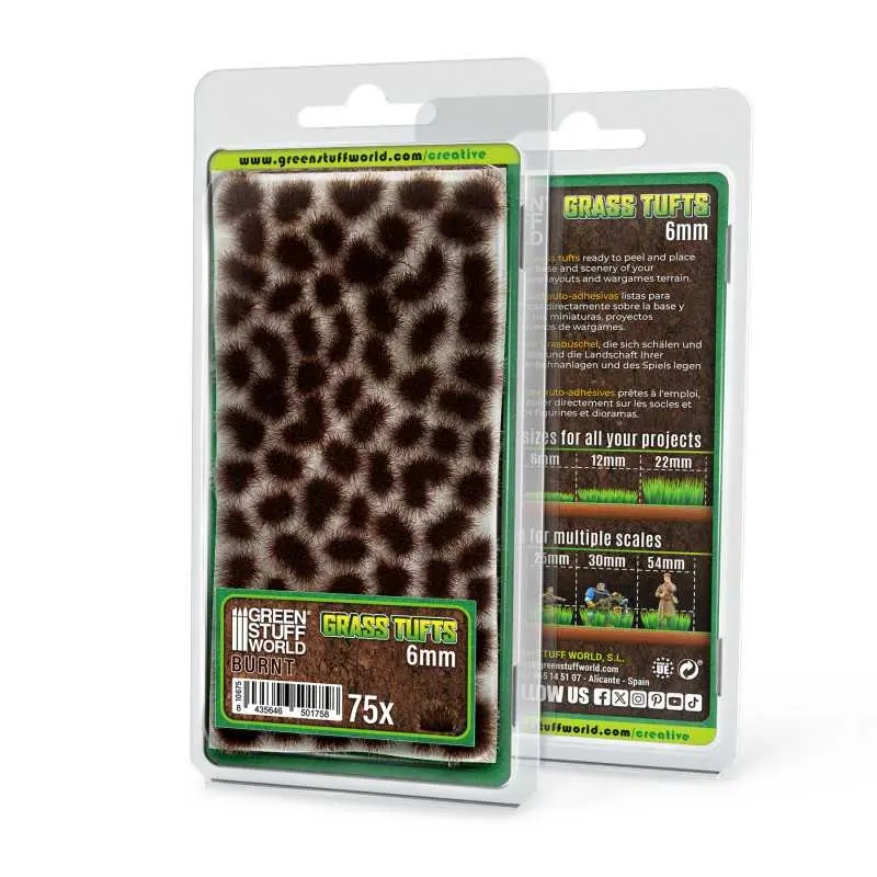[GSW 10675] Green Stuff : Grass TUFTs XXL 6mm - BURNT