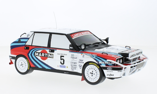 Ixo Models : Lancia Delta Integrale 16V │ No.5, Martini Lancia Rallye WM Safari Rally, J.Kankkunen/J.Piironen - 1990 [1/18]