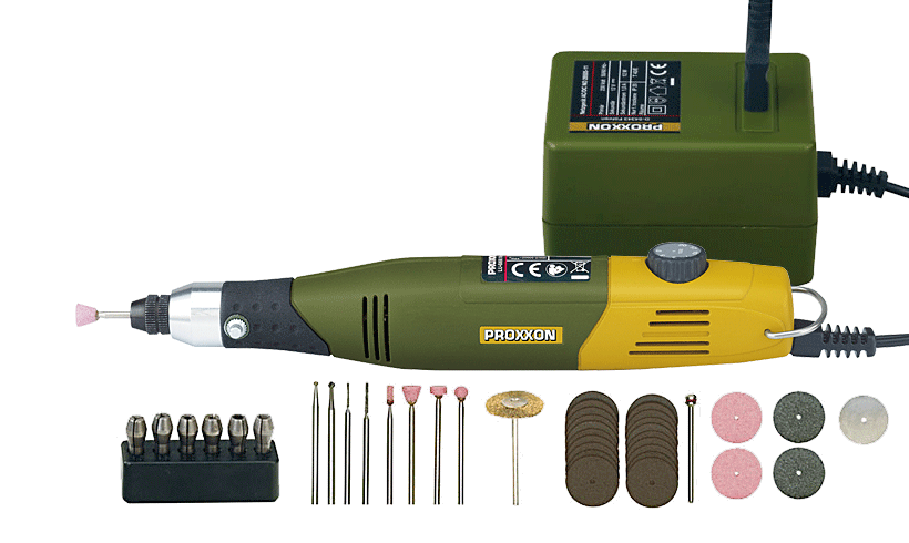 Proxxon : Set de gravure pour modélistes avec perceuse-fraiseuse MICROMOT 60/E