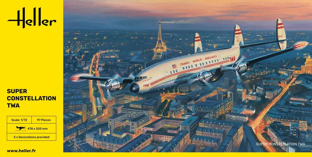 Heller : Super Constellation TWA [1/72]