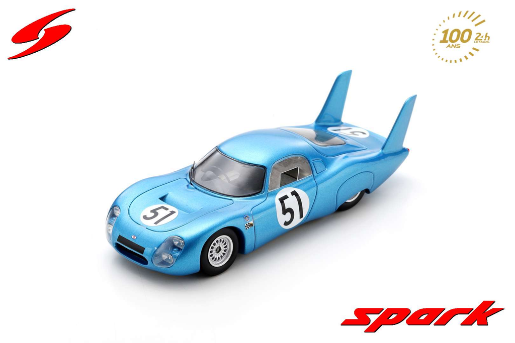 Spark model : CD SP 66 No.51 24H Le Mans 1966
C. Laurent - J-C. Ogier [1/43]