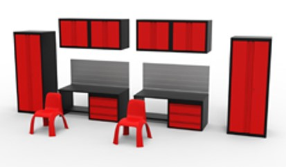 Spark model : Bureaux et étagères 