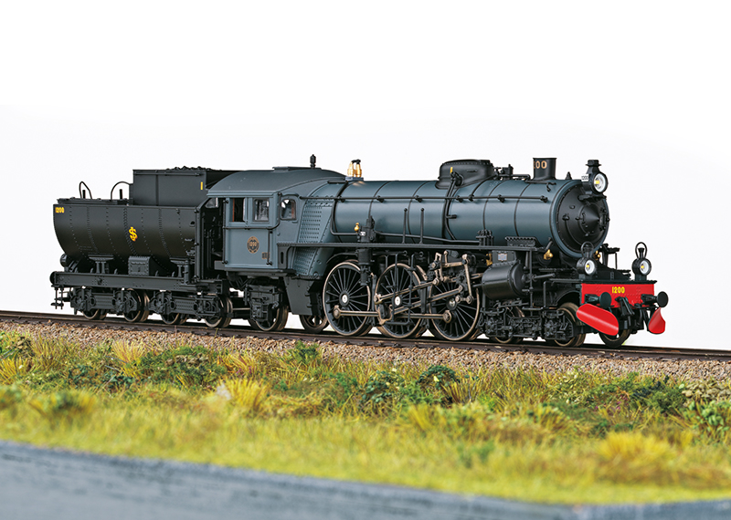 Trix : Locomotive à Vapeur (#Litt F1200) de la SJ │ DC Digital Sons Époque VI HO - 1/87 (Réf : 25490)